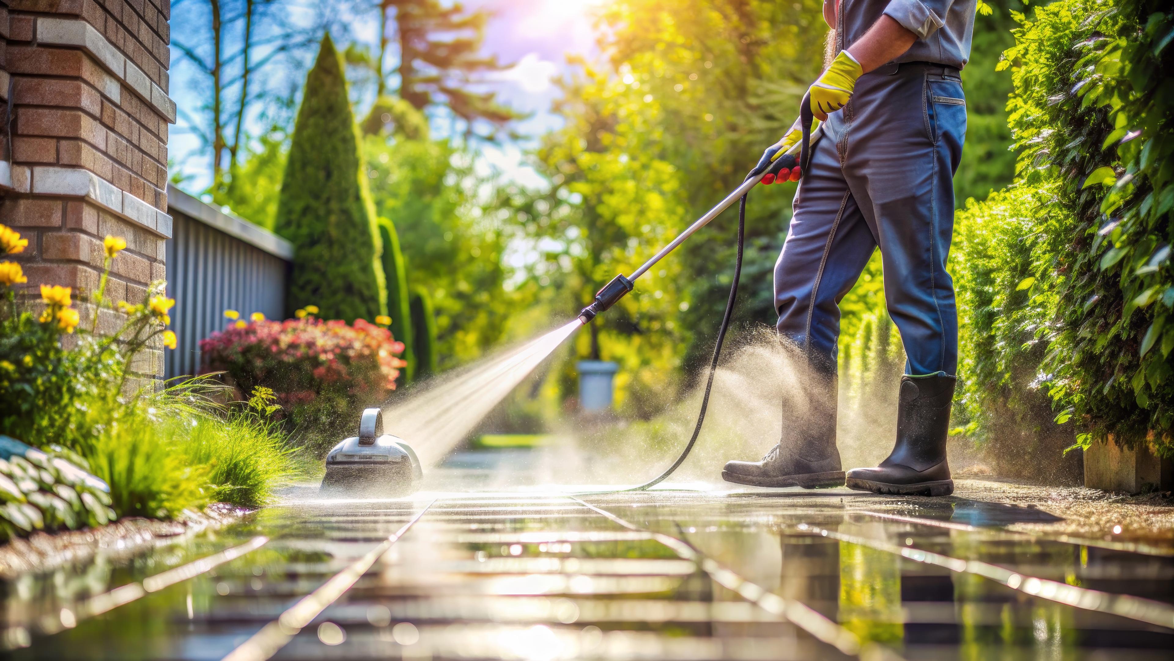 A freshly cleaned wooden deck ready for year-round enjoyment.